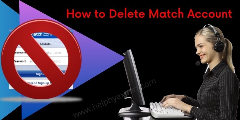 how to delete match account